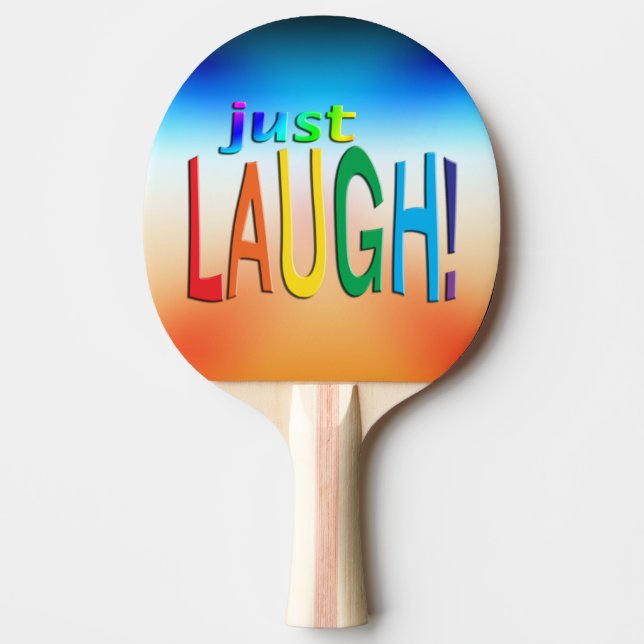 Just Laugh Ping Pong Paddle (Front)