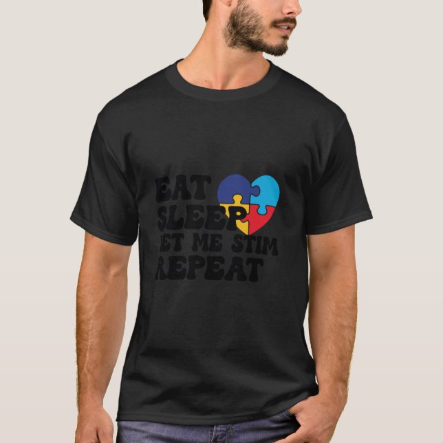 Just let me stim bro Kids Boys Funny Autism Awaren T-Shirt (Front)