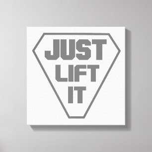 Just lift it canvas print