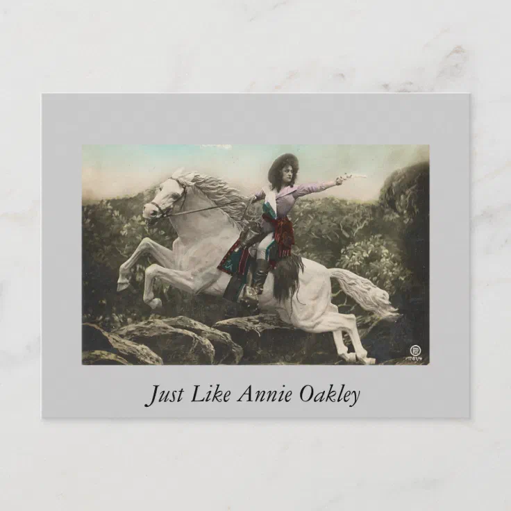 Just like Annie Oakley Postcard | Zazzle