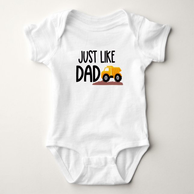 Just like dad baby bodysuit (Front)