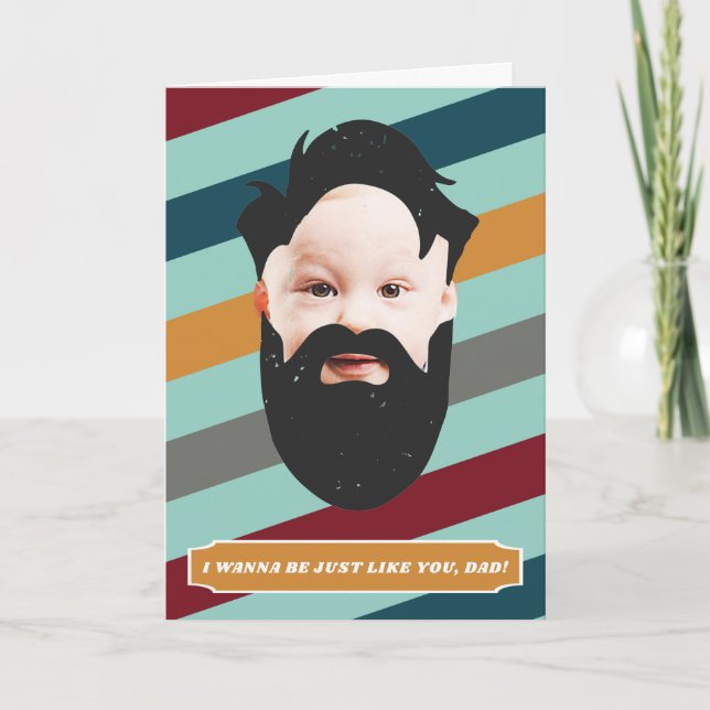 Just Like You | Photo Father's Day Card (Front)