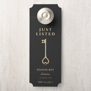 JUST LISTED Real Estate Agent QR Front Door Hanger