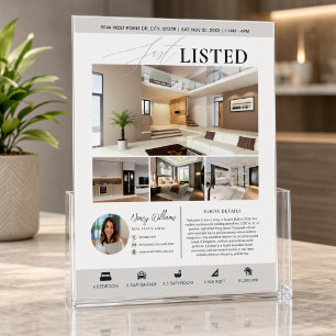 Just Listed Real Estate Flyer Realtor Marketing
