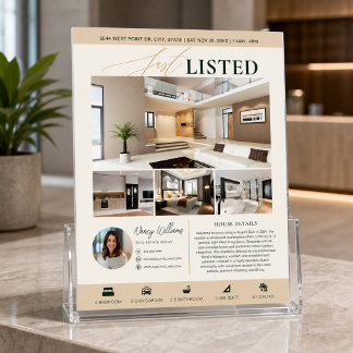 Just Listed Real Estate Flyer | Realtor Marketing