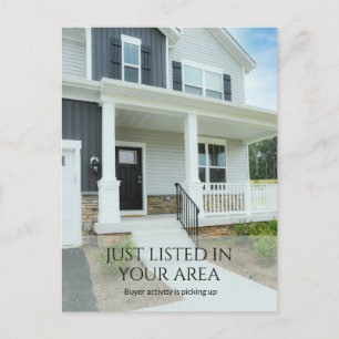 Just Listed Real Estate Postcard   Realtor Marketi
