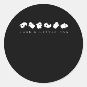 Just Little Boo Creative Casual Look Classic Round Sticker