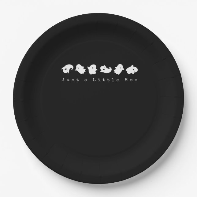 Just Little Boo Creative Casual Look Paper Plates (Front)