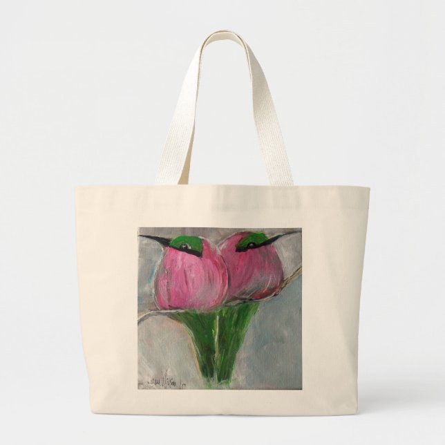 Just Look Away Large Tote Bag (Front)