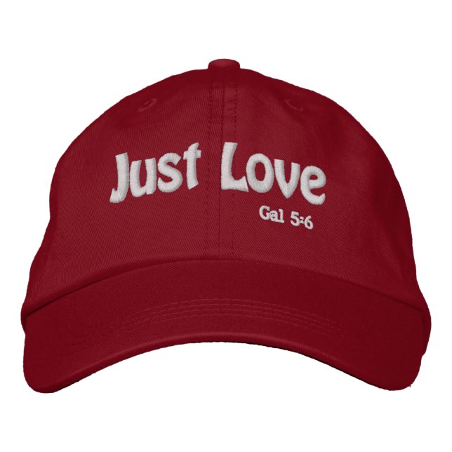 Just Love Bible Quotes Customize it Embroidered Baseball Cap (Front)