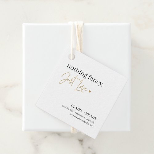 Just Love EDITABLE COLOR Save The Date Favor Tags