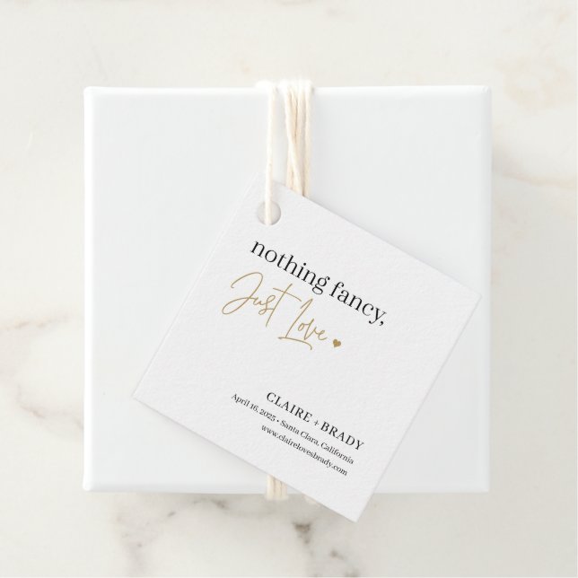 Just Love EDITABLE COLOR Save The Date Favor Tags (In Situ)