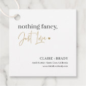 Just Love EDITABLE COLOR Save The Date Favor Tags (Front)