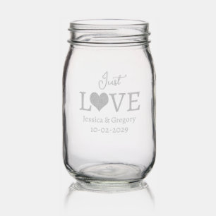 Just Love Mason Jar Wedding Centerpieces