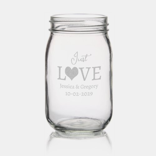 Just Love Mason Jar Wedding Centerpieces