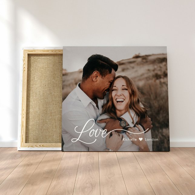 Just Love Personalized Photo Wrapped Canvas (Creator Uploaded)