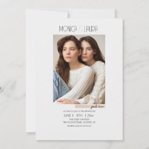 Just Love Photo Wedding Invitation