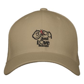 Just Love Rescue Dog Baseball Cap by JustLoveRescues at Zazzle