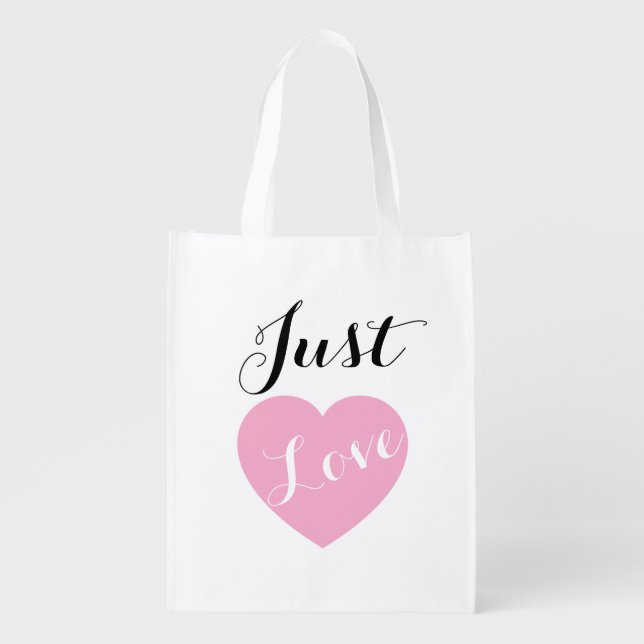 Just Love Shopping Bag for Everyday Use (Front)