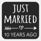 Just married' Sticker | Spreadshirt