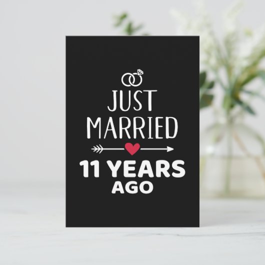 Just married 11 years ago 11th wedding anniversary (Standing Front)