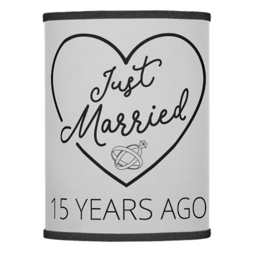 Just Married 15 Years Ago III Lamp Shade