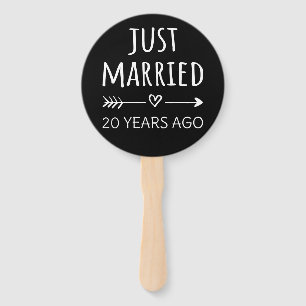 Just Married 20 Years Ago I Hand Fan