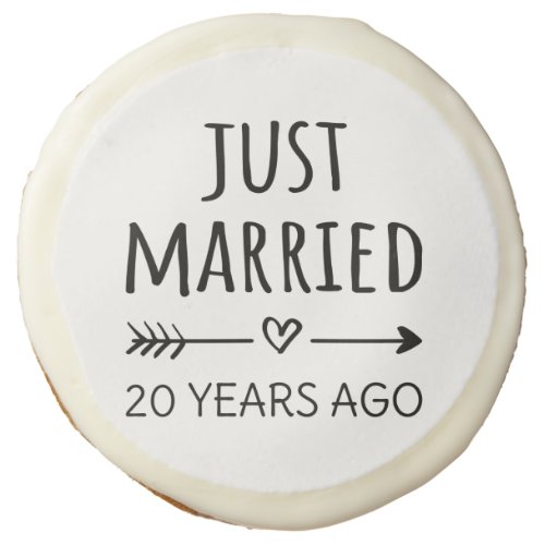Just Married 20 Years Ago I Sugar Cookie