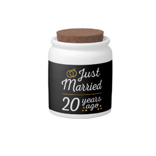 Just Married 20 Years Ago II Candy Jar