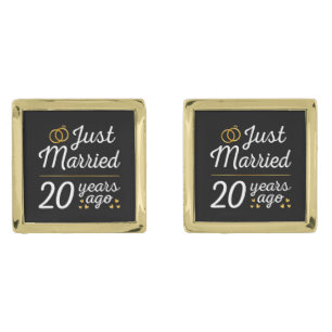 Just Married 20 Years Ago II Cufflinks