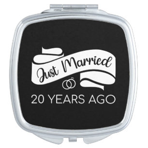 Just Married 20 Years Ago V Compact Mirror