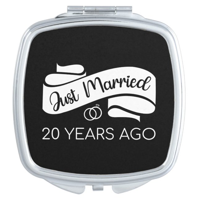 Just Married 20 Years Ago V Compact Mirror (Front)