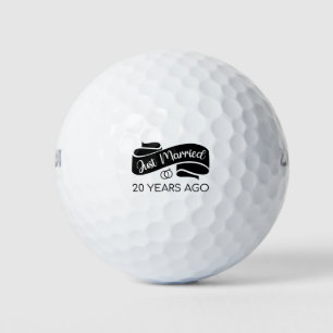 Just Married 20 Years Ago V Golf Balls