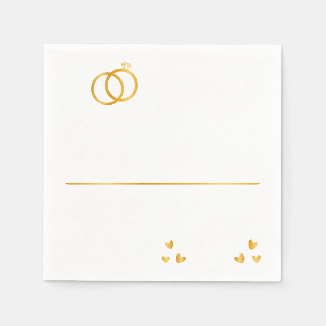 Just Married 25 Years Ago II Napkins (Front)