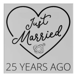 Just Married 25 Years Ago III Acrylic Print