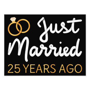 Just Married 25 Years Ago IV Photo Print