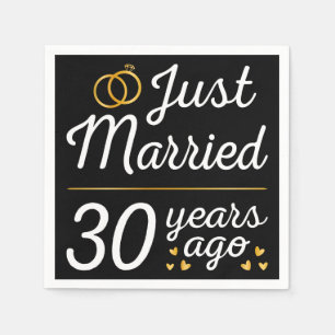 Just Married 30 Years Ago II Napkins