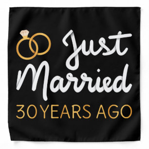 Just Married 30 Years Ago IV Bandana