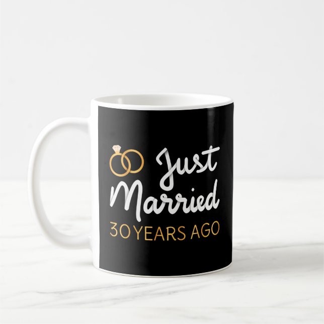 Just Married 30 Years Ago IV Coffee Mug (Left)