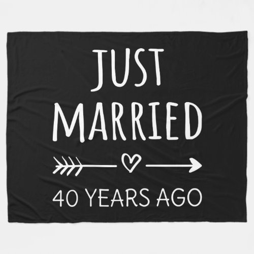  Just Married 40 Years Ago I Fleece Blanket