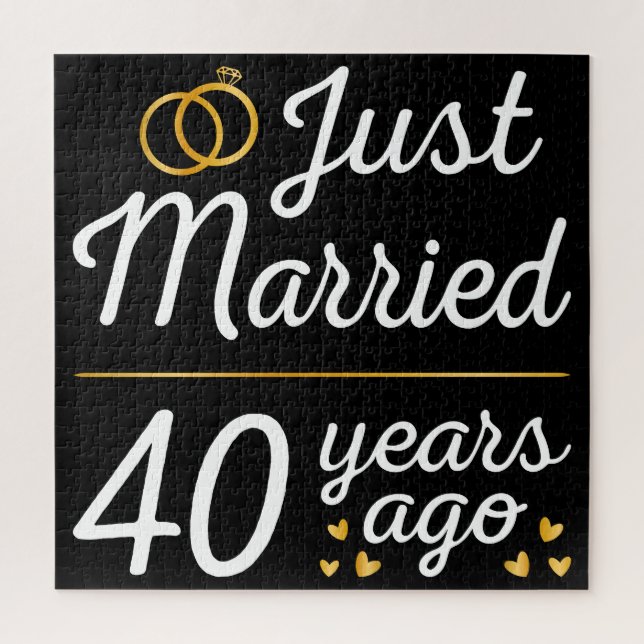 Just Married 40 Years Ago II Jigsaw Puzzle (Vertical)