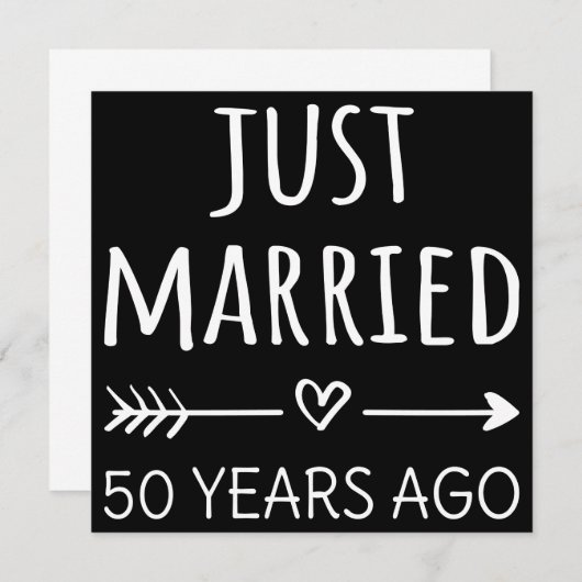 Just Married 50 Years Ago I (Front/Back)