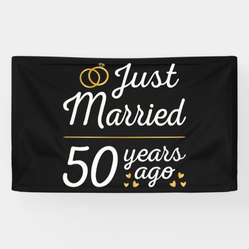 Just Married 50 Years Ago II Banner