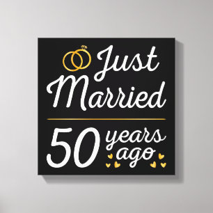Just Married 50 Years Ago II Canvas Print
