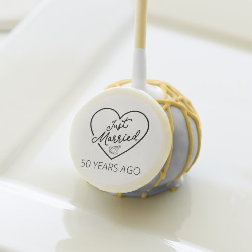 Just Married 50 Years Ago III Cake Pops