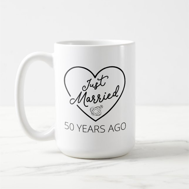 Just Married 50 Years Ago III Coffee Mug (Left)