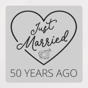 Just Married 50 Years Ago III Labels