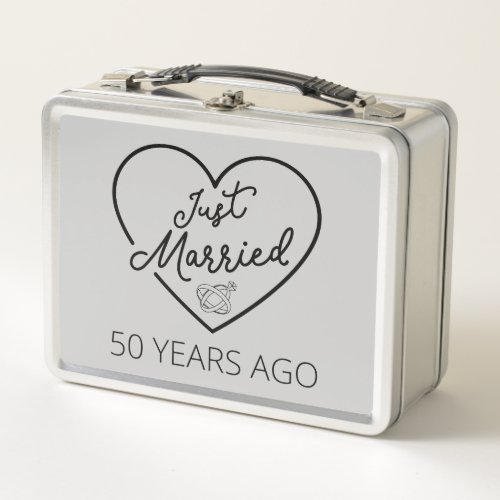 Just Married 50 Years Ago III Metal Lunch Box