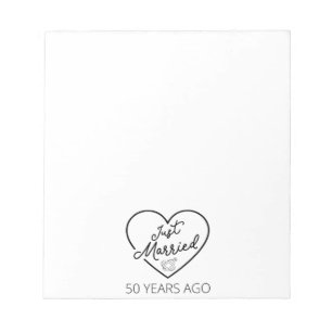 Just Married 50 Years Ago III Notepad