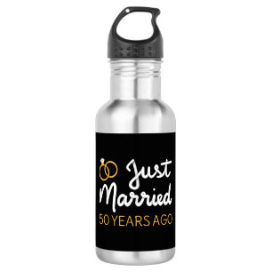 Just Married 50 Years Ago IV Stainless Steel Water Bottle